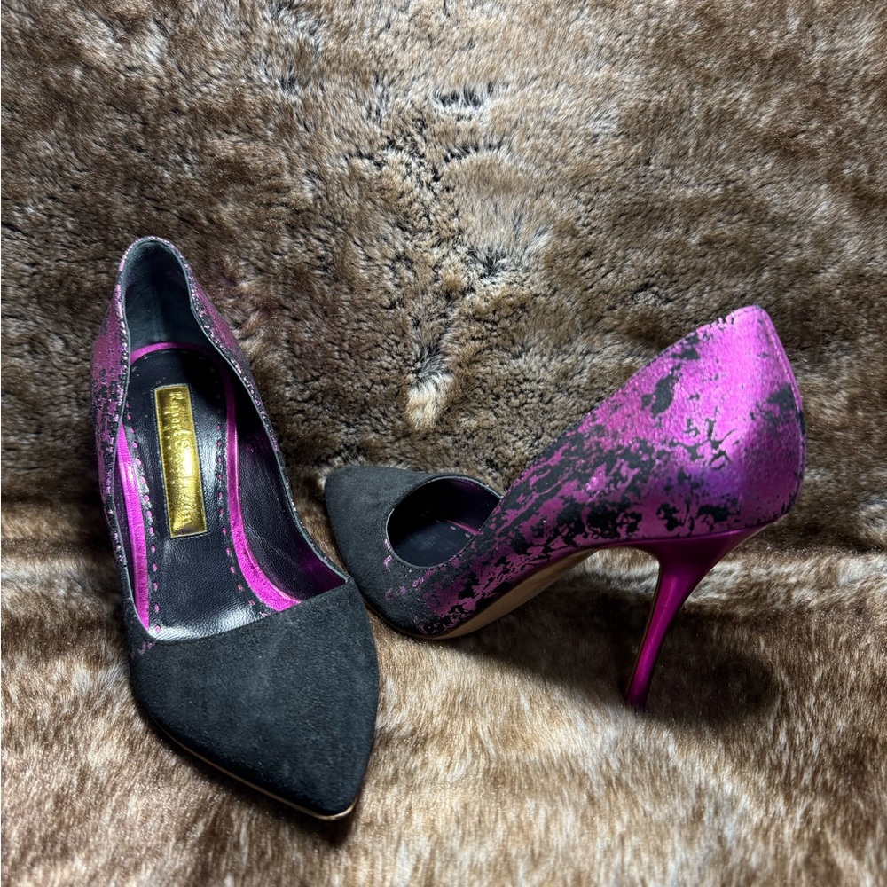 Rupert Sanderson Pointed Toe Degrade Pumps